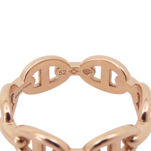 Load image into Gallery viewer, HERMES Chaine d&#39;Ancre Anchene Ring Size PM/52/#12 18K Pink Gold
