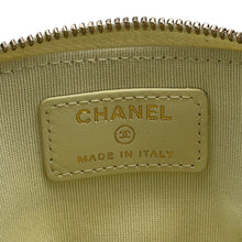 Load image into Gallery viewer, CHANEL Classic Zip Fragment Case Baby YellowAP2061 Caviar Leather
