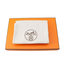 Load image into Gallery viewer, HERMES Ballet Flats Cleo Beige Perlino / Gris Argent Leather Size 35
