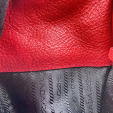 将图像加载到图库查看器中，PRADA Vitello Dyno 2-Way Handbag RedBN2693 Leather
