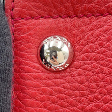 将图像加载到图库查看器中，PRADA Vitello Dyno 2-Way Handbag RedBN2693 Leather

