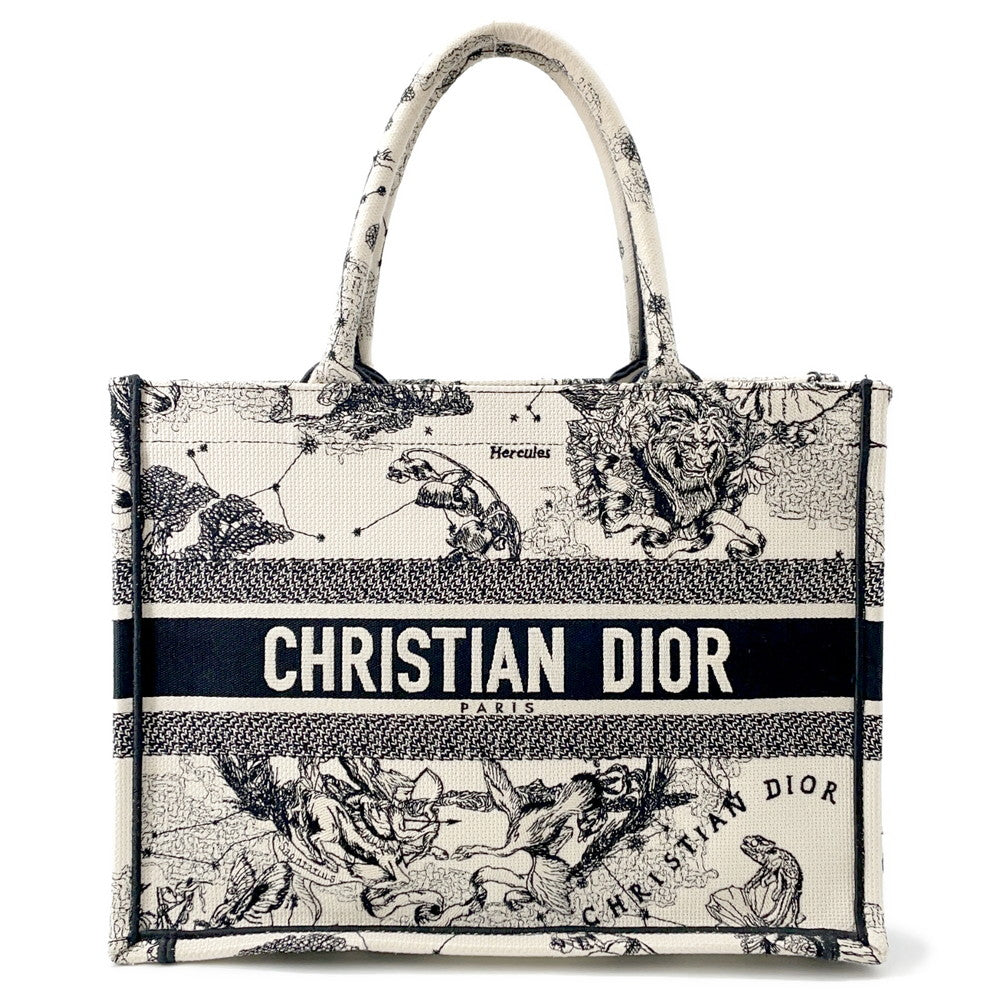 Dior Book Tote Zodiac White/BlackM1296ZRHZ_M06E Canvas Size Medium