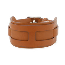 将图像加载到图库查看器中，HERMES Etrivière Babor Bracelet Size T5 Gold Tadelakt Leather
