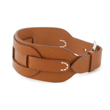 Load image into Gallery viewer, HERMES Etrivière Babor Bracelet Size T5 Gold Tadelakt Leather
