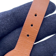 将图像加载到图库查看器中，HERMES Etrivière Babor Bracelet Size T5 Gold Tadelakt Leather

