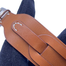 将图像加载到图库查看器中，HERMES Etrivière Babor Bracelet Size T5 Gold Tadelakt Leather

