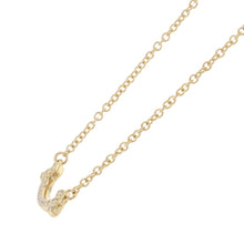 将图像加载到图库查看器中，TIFFANY&amp;Co. T Smile Necklace Size Mini62617683 18K Yellow Gold
