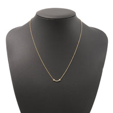 将图像加载到图库查看器中，TIFFANY&amp;Co. T Smile Necklace Size Mini62617683 18K Yellow Gold
