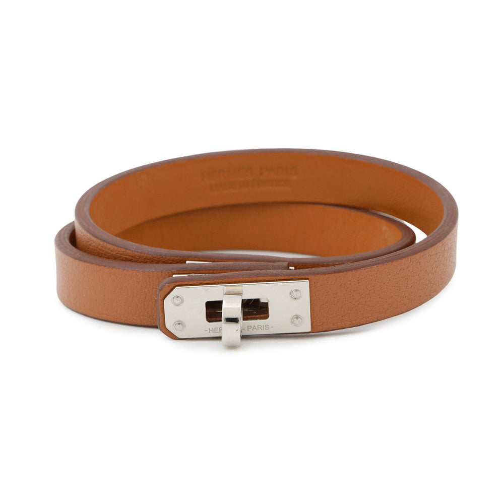 HERMES Kelly de Bourtour Size T3 Gold Swift Leather