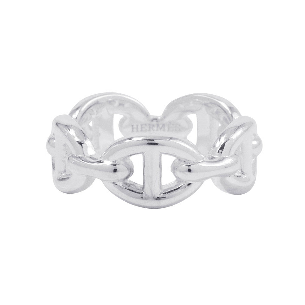 HERMES Chaine d'Ancre Anchene Ring Size PM/51/#11 SV925