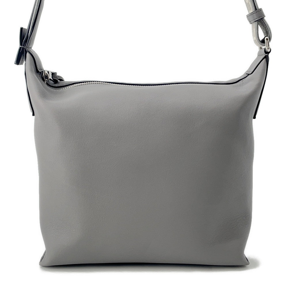 LOEWE Cuby Cloth Shoulder Bag GrayB906Q63X04 Leather