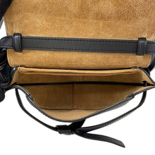 将图像加载到图库查看器中，LOEWE Gate Dual Shoulder Bag BlackA650N46X25 Leather Size Mini
