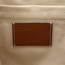 将图像加载到图库查看器中，LOEWE Paula Ibiza Tote Bag Ivory/Blue Canvas Leather
