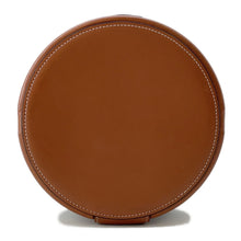 Load image into Gallery viewer, CELINE Triomphe Tambour Shoulder Bag Tan195192 PVC Leather Size Medium
