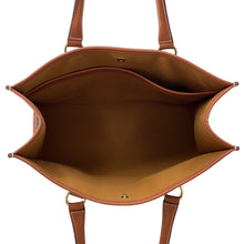 将图像加载到图库查看器中，CELINE Triomphe Horizontal Cabas Tan199742BZJ.04LU PVC Leather
