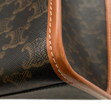 将图像加载到图库查看器中，CELINE Triomphe Horizontal Cabas Tan199742BZJ.04LU PVC Leather
