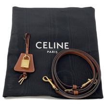 将图像加载到图库查看器中，CELINE Triomphe Horizontal Cabas Tan199742BZJ.04LU PVC Leather
