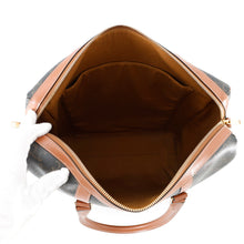 将图像加载到图库查看器中，CELINE Triomphe Vertical Travel Bag Black/Tan194822 PVC Leather
