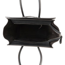 将图像加载到图库查看器中，CELINE Luggage Shopper Handbag Black189793 Leather Size micro
