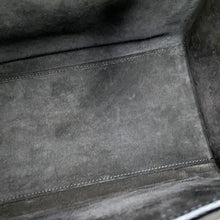 将图像加载到图库查看器中，CELINE Luggage Shopper Handbag Black189793 Leather Size micro
