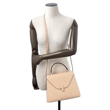 Load image into Gallery viewer, Valextra Idide 2WAY Handbag BeigeWBES0056028L Leather Size Medium
