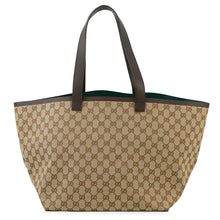 将图像加载到图库查看器中，GUCCI GG Canvas Tortissima Tote Bag Beige788203 Canvas Leather

