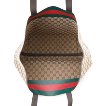 将图像加载到图库查看器中，GUCCI GG Canvas Tortissima Tote Bag Beige788203 Canvas Leather
