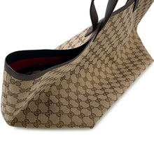 将图像加载到图库查看器中，GUCCI GG Canvas Tortissima Tote Bag Beige788203 Canvas Leather
