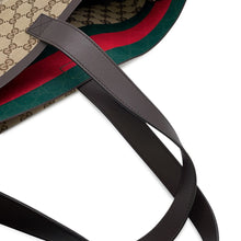 将图像加载到图库查看器中，GUCCI GG Canvas Tortissima Tote Bag Beige788203 Canvas Leather
