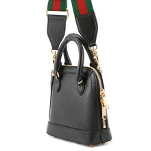 将图像加载到图库查看器中，GUCCI Horsebit 2WAY Handbag Adidas collaboration Black677212 Leather

