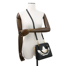 将图像加载到图库查看器中，GUCCI Horsebit 2WAY Handbag Adidas collaboration Black677212 Leather
