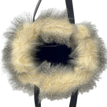 Load image into Gallery viewer, PRADA Triangle Logo 2WAY Handbag Beige/Black1BG406 Fake fur
