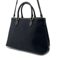 将图像加载到图库查看器中，PRADA Jacquard 2WAY Handbag Black1BA579 Canvas Leather
