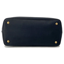 将图像加载到图库查看器中，PRADA Jacquard 2WAY Handbag Black1BA579 Canvas Leather
