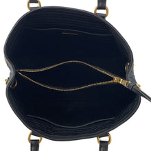 将图像加载到图库查看器中，PRADA Jacquard 2WAY Handbag Black1BA579 Canvas Leather
