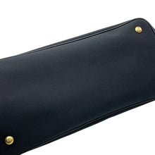将图像加载到图库查看器中，PRADA Jacquard 2WAY Handbag Black1BA579 Canvas Leather
