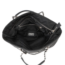 将图像加载到图库查看器中，PRADA Quilted ChainTote Bag Black1BG017 Nylon
