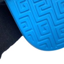 将图像加载到图库查看器中，GUCCI Interlocking G Slide Sandals Blue780296 Rubber Size 9
