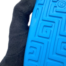 将图像加载到图库查看器中，GUCCI Interlocking G Slide Sandals Blue780296 Rubber Size 9
