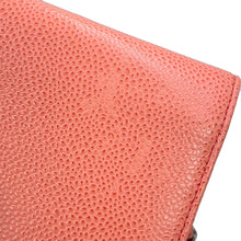 Load image into Gallery viewer, CHANEL CC Logo Chain Wallet salmon pinkA48654 Caviar Leather
