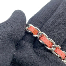 Load image into Gallery viewer, CHANEL CC Logo Chain Wallet salmon pinkA48654 Caviar Leather
