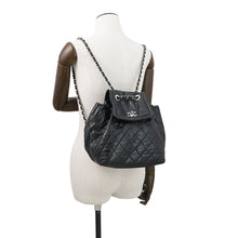 将图像加载到图库查看器中，CHANEL Matelasse Beijing 2in1 Backpack Black Leather

