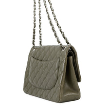 Load image into Gallery viewer, CHANEL Jumbo Matelasse Shoulder Bag KhakiA58600 Caviar Leather Size 30
