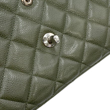 Load image into Gallery viewer, CHANEL Jumbo Matelasse Shoulder Bag KhakiA58600 Caviar Leather Size 30
