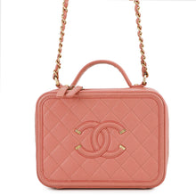 将图像加载到图库查看器中，CHANEL CCFiligree 2WAYShoulder Bag PinkA93342 Caviar Leather
