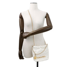 Load image into Gallery viewer, CHANEL CHANEL22 Mini Shoulder Bag WhiteAS3980 Shiny Calf Leather
