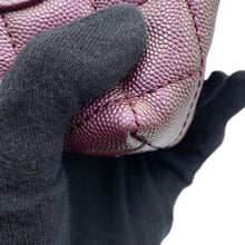 将图像加载到图库查看器中，CHANEL Coco Handle Matelasse Handbag MetalicPurpleAS2215 Caviar Leather Size XXS
