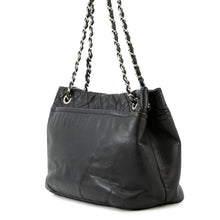 Load image into Gallery viewer, CHANEL Matelasse Large CC Logo Chain Tote BlackA48374 Caviar Leather
