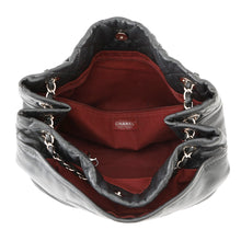 Load image into Gallery viewer, CHANEL Matelasse Large CC Logo Chain Tote BlackA48374 Caviar Leather
