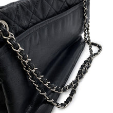 Load image into Gallery viewer, CHANEL Matelasse Large CC Logo Chain Tote BlackA48374 Caviar Leather
